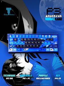 TITANNATION | Phím Bàn Chơi Game Persona P3R Đèn Led Bên Hông Màu Xanh