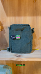 82 Shop Tas Selempang Pria Wanita Lolita Slingbag Casual Local Brand Korduroi Free 2 Pin Random