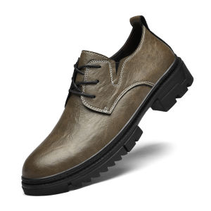 Fashion Trendy Black Business Casual Derby Shoes