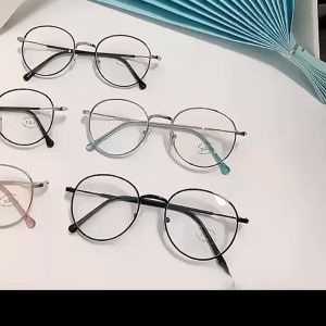 Mắt kính gọng tròn kim loại thời trang nữ KTS chống ánh sáng xanh phong cách trẻ trung năng động