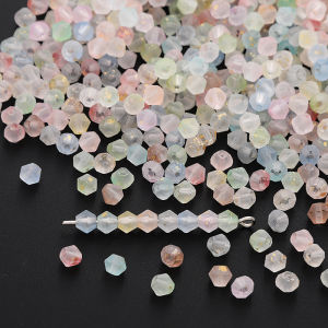 Mới 10/20G 4Mm hạt thủy tinh nhám nhiều màu hạt rời đa diện 1Mm Lỗ Cho làm đồ trang sức vòng tay tự làm đồ thủ công Vòng cổ