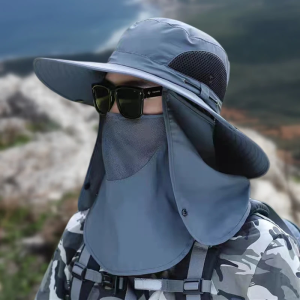 Topi Mancing Tentara Jepang Masker Jepang Anti UV Matahari Topi Masker Outdoor Mancing Topi Pancing / Topi lapangan / Topi Jepang / Topi mancing / Topi Rimba