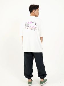 Moutley Kaos Pria Lengan Pendek Oversized Fit Katun 16s Breakthrough OL-M110125