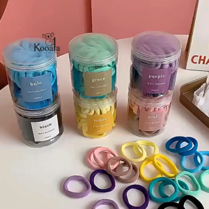 Ikat Rambut 1 Toples Isi 50 Pcs Fashion Lucu Aksesoris Rambut Anak Terbaru