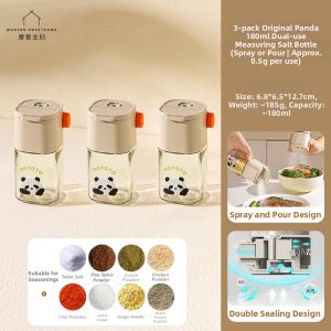 MODERN SWEETHOME | Controlled Salt Storage Spice Jar Sealed