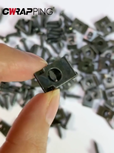 Motorcycle Body Clip With Screw Bolt Flairing Body Bolt Screw Nut Accessories Car Anti-rust Self Tapping Metal U-Type Clips Fasteners Auto Bumper Protection Buckle Repair Tools mudguard modification clip Car Fender Trim Panel Fasteners 50set