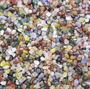 Elegant 100g Natural Agate Crystal Pebbles Colorful Decorative Stones for Aquariums Fish Tanks Air Plant Decor