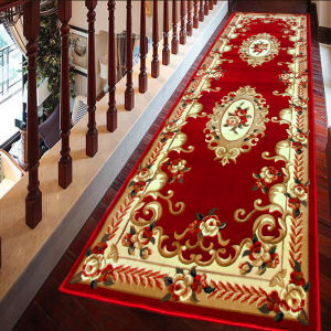 European Style Long Rectangle Carpet for Bedroom Living Room Kitchen Hall Entrance Door Mat Machine Woven Polypropylene Fiber