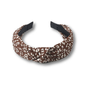 Original Korean Wide Edge Leopard Print Hairband Womens Hair Pressing Face Wash Mask Headband Spring Summer Retro Hair Clip