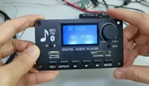 KEBIDU | Handsfree Bluetooth 5.0 MP3 Decoder Board DC 12V DIY MP3 Player Audio USB TF FM AUX For Music Subwoofer Speakers Volume Control