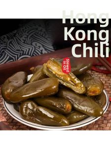 Homemade Whole Pickled Bell Pepper as a Side Dish