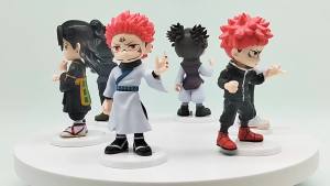 Bandai | 1-6pcs Jujutsu Kaisen Anime Figure Yuji Itadori/Megumi/Fushiguro/Choso/Sukuna Figure Doll Toy Fushiguro Model Toys Desktop Decor