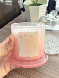 Nến thơm phòng quà tặng sáp đậu nành Chillme nắp chụp thuỷ tinh sang trọng candles khử mùi trang trí
