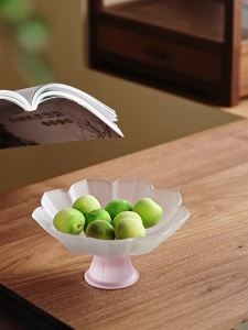 JISU | Elegant Lotus Shaped High Pedestal Fruit Tray