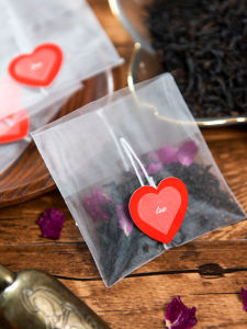 PLA One-time Tea Bag Flower Tea Empty Tea Leaf Packaging Small Bubble Bag 50 Pieces Reversed Folding Tea Brewing Bag