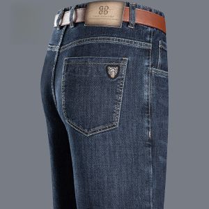 ROMON | Quần Jeans Nam Romon Ống Thẳng Thường Ngày Mùa Thu Đông Phong Cách Công Sở Quần Dài Co Giãn Cạp Thẳng Quần Jeans Denim