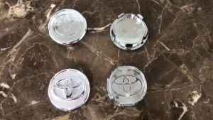 Logo chụp mâm ốp lazang bánh xe ô tô Toyota 57mm - Chất liệu nhựa ABS cao cấp
