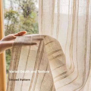 Linen Japanese Style Transparent Curtain