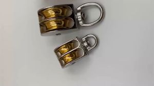 ASOL Katrol Kerekan Mini Swivel Pulley Double Wheel 36mm - RB36 - Silver