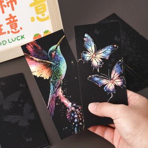 ทําด้วยมือ DIY ที่มีสีสัน Bookmark Scratch ภาพวาดบุ๊คมาร์คภาพวาดแบบพกพาเด็กสนุกของเล่น Graffiti ภาพวาดกระดาษ