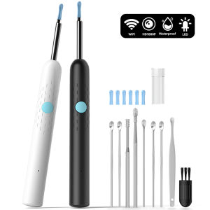 Smart Ear Cleaner Camera 4.2MM WiFi Ear Wax Removal Tool HD1080P Visual Ear Pick Video Ear Spoon Waterproof 6 LED USB C Charging