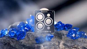 Baseus Sapphire Lens Protector กระจกแซฟไฟร์ป้องกันเลนส์กล้อง สำหรับไอโฟน 15 วัสดุเดียวกับเลนส์กล้อง ใส แข็งแรง เหนียว ทนต่อแรงกระแทกได้ดี