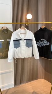 B3905 Vintage Mix Jeans Pocket Oversized Jacket