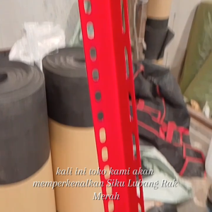 SIKU LUBANG RAK MERAH BERBAGAI MERK 36mm x 36mm x 3m Per 10 Batang