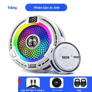 Tản Nhiệt Di Động AI FS18 30W Với Đèn RGB Gắn Từ Tính Tản Nhiệt Bằng Đá Màn Hình Kỹ Thuật Số Để Điều Khiển Nhiệt Độ Khi Chơi Game