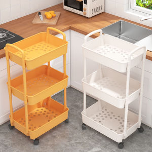 Multi-Layer Kitchen Storage Rackแบบพกพาตะกร้าผักชั้นวางLandประเภทพลาสติกCreative Design Homeใช้สินค้า