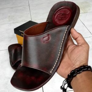 SLOPER Sandal Slop Pria Kulit