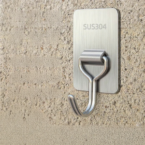 JIAKEMEI | Weather-resistant Wall Hook Outdoor Rough Surface No Drilling 1pc