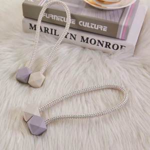 [Fresh Morandi] Strong Magnetic Buckle Curtain Bandage Fashion All-Match Structured Curtain Accessories Binding Rope