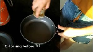Anti-scalding Handle Outdoor Camping Set Cooking Non Stick Pan Hiking Picnic Accessories Food Grade Aluminum Suitable For 2-5 4-5 Person