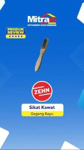 Zehn Sikat Kawat Gagang Kayu