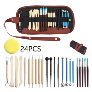 Bộ Dụng Cụ Điêu Khắc Đất Sét 5-61 Món Kèm Hộp Đựng - Bộ Dụng Cụ Điêu Khắc Bằng Thép Không Gỉ Gỗ Nhựa Dành Cho Gốm Sứ Điêu Khắc Polymer