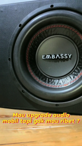 Paket Combo Speaker Subwoofer Embassy ES 1044 10 inch Double Coil Plus Box 10 Inch Dan Tutup 10 inch