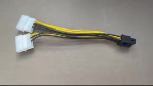 8Pin Male To Dual 4Pin Male Video Card Power Cord 8 Pin PCI Express To Dual 4 Pin Molex Graphics Card Power Cable
