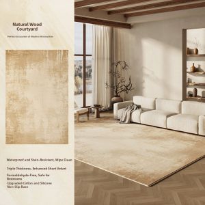 AOVOC | French Simple Cream Style Carpet Waterproof