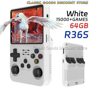 R36S Retro Video Game Console Linux System 3.5 Inch IPS Screen Portable Pocket Player 64GB 128G Games best Kids Xmas Gift