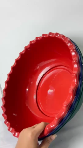 กะละมัง กะละมังพลาสติก กะละมังกลม ขนาด 40 ซม. พลาสติกหนา กะละมังซักผ้า ล้างผัก ผลไม้ รุ่นขอบหยัก