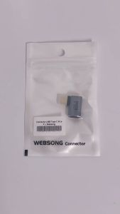 Connector USB Type C Female to USB Type C Male L Shape USB 4 40Gbps WEBSONG