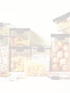 【Free Shipping】Food Seal Storage Container Food Grade Moisture-proof Watertight Plastic Sealed Box Airtight Dry Food Container Jar Canister Cookies Cereal Pasta Candy Transparent Storage