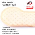 Filter Bensin Vario 125 Saringan Pampers Fuel Pump Filter Pompa Bensin Honda Vario 125 Beat FI Scoopy FI eSP Motorcycle Part KZR KZR 16707-KZR-601. 