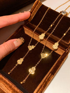 CAFFTI | Luxurious Minimalist Y-Shape Gourd Necklace Accessories
