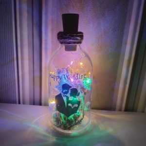 BOTTLE LAMP ESTETIK BIRTHDAY GIFT GIFTBOX KADO PERNIKAHAN UNIK MURAJ ESTETIK KUSTOM MURAH ESTETIK