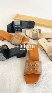 Lapepa Helena Sandal Heels Selop Wanita Casual Sendal Hak Cewek Cantik