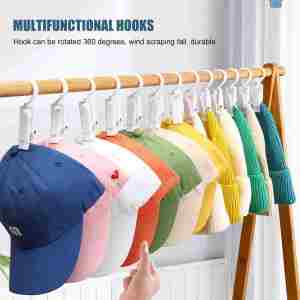 5/10Pcs 360 Rotary Curtain Type Clothes Clip Multipurpose Household Laundry Hanger With Hook Towel Clip