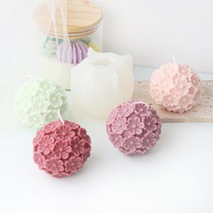 Handmade DIY Silicone Candle Lotus Flower Bud Candle New Model Small Lotus Ball Candle Kitchen Baking Mold Decorative Item