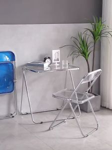 โต๊สหรับหนังสือ จัดส่งทันที โต๊ะเขียนหนังสือ Ivory white ห้องนอน 10 หนังสือ